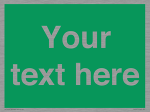 Custom Safe Condition: Blank (green) sign